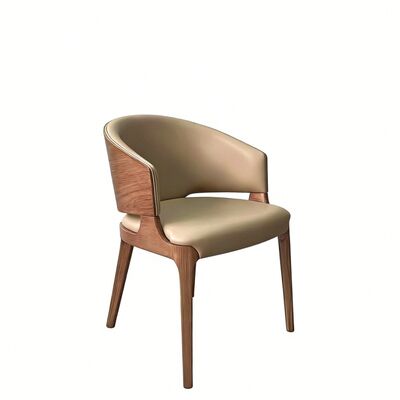 কেনা ইলেগ্যান্ট ডাইনিং স্পেসগুলির জন্য সলিড হোয়াইট অ্যাশ কাঠ এবং প্রিমিয়াম ফ্যাক্স লেদার সহ কাস্টমাইজযোগ্য কাঠের রেস্তোঁরা চেয়ার online manufacture