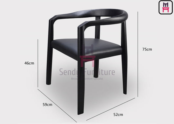 কেনা ক্লাসিক কাঠের রেস্তোরাঁর চেয়ারগুলি দীর্ঘস্থায়ী ডাইনিং আসনের জন্য চামড়ার প্যাচিং স্ল্যাটেড ব্যাকরিস্ট এবং ওয়ালনট ফিনিস সহ online manufacture