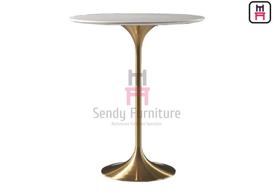 H105cm MDF রেস্টুরেন্ট বার উচ্চতা টেবিল উচ্চতা 0.2cbm বৃত্তাকার টিউলিপ টেবিল
